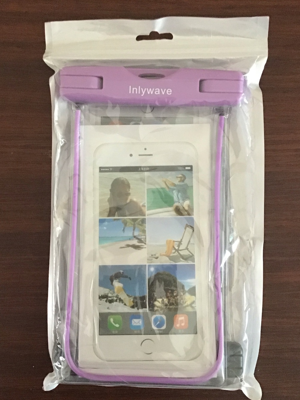 Purple Waterproof Phone Case Pouch
